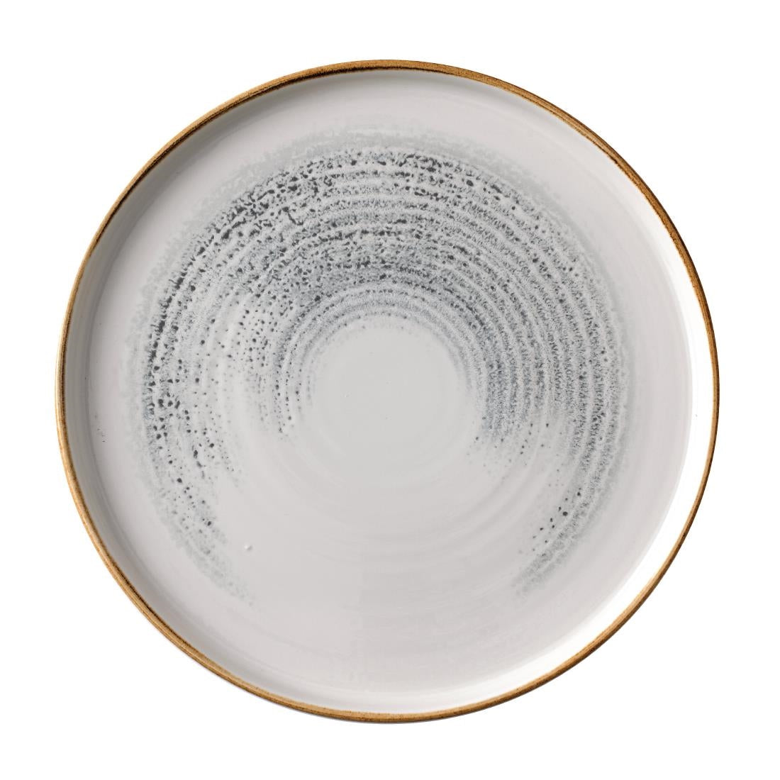 Churchill Homespun Accents Walled Plates Jasper Grey 260mm (6 Pack)
