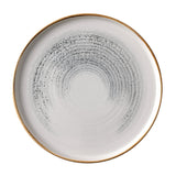 Churchill Homespun Accents Jasper Grey Walled Plate 260mm (Pack of 6)