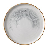 Churchill Homespun Accents Jasper Grey Walled Plate 220mm (Pack of 6)