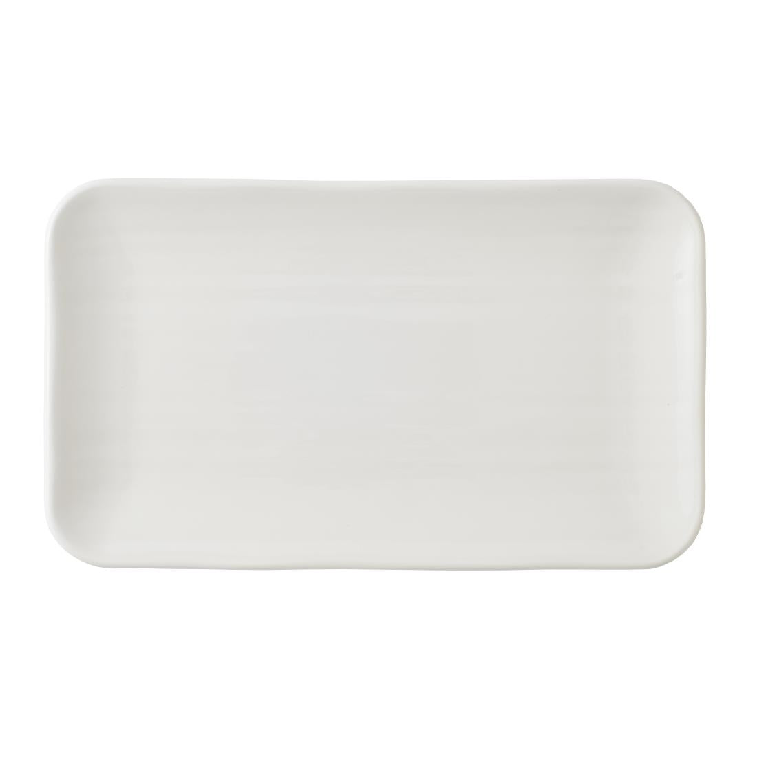 Churchill Dudson Harvest Norse White Organic Rectangular Plate 270 x 160mm (Pack of 12)