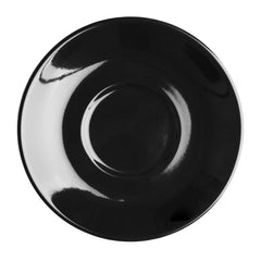 Olympia Cafe Flat White Saucers Black 135mm (12 Pack)