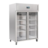 Polar Upright Double Glass Door Gastro Refrigerator 1200Ltr