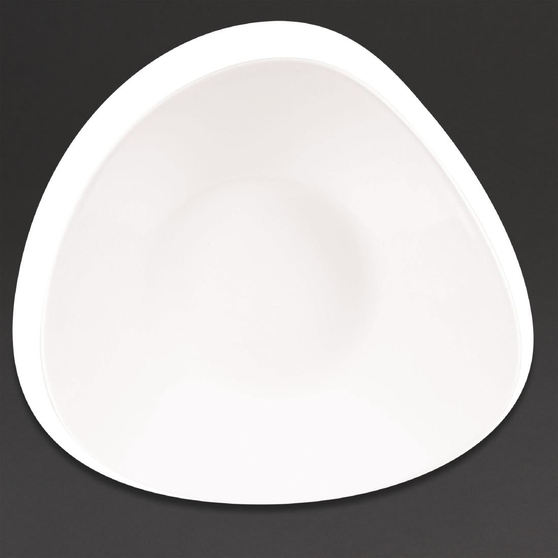 Churchill Lotus Triangular Shallow Bowls White 238mm (12 Pack)