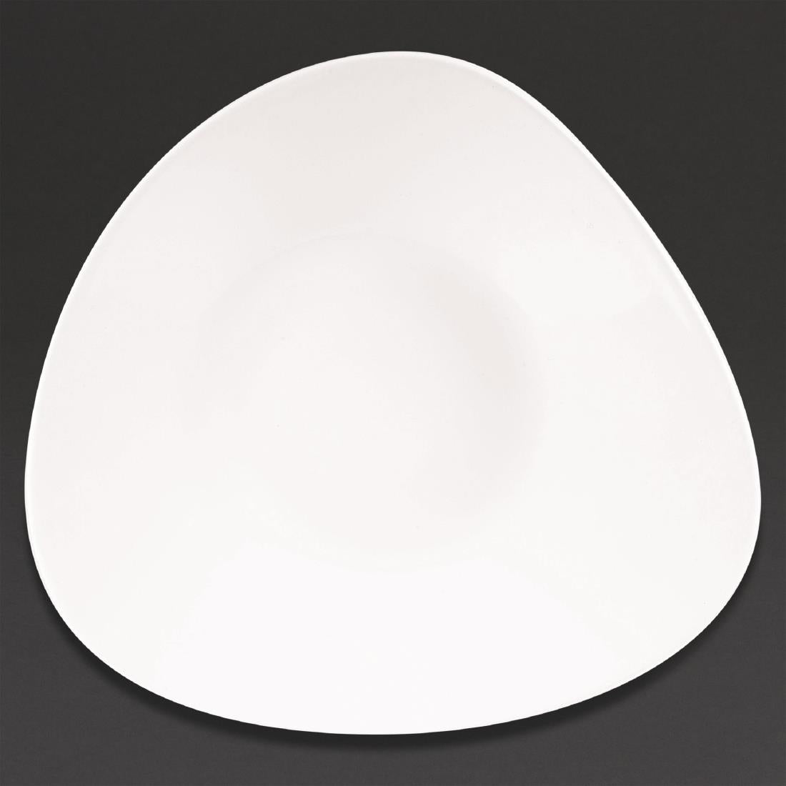 Churchill Lotus Triangular Shallow Bowls White 278mm (12 Pack)