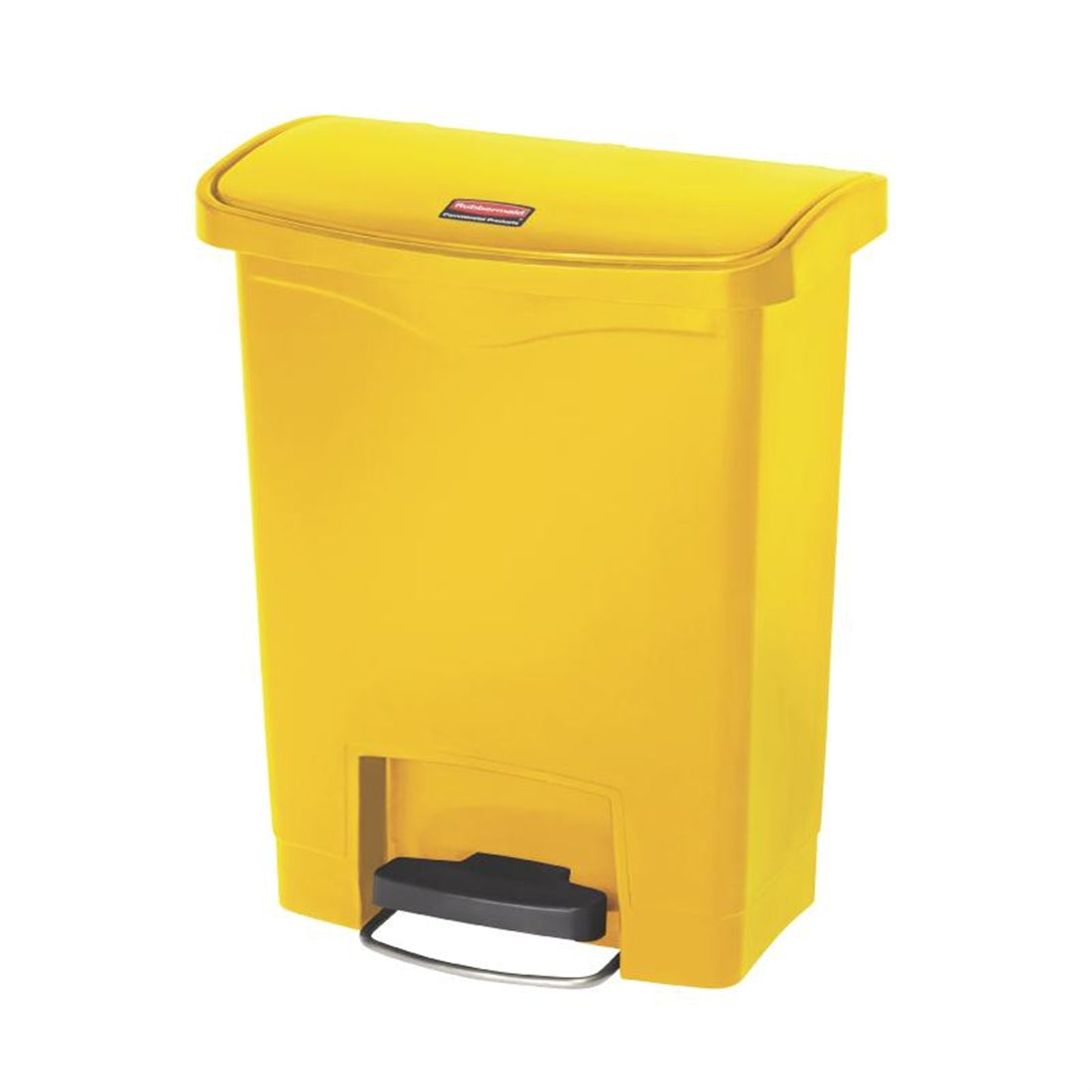 Rubbermaid Slim Jim Front Step-On Pedal Bin 30Ltr - Yellow