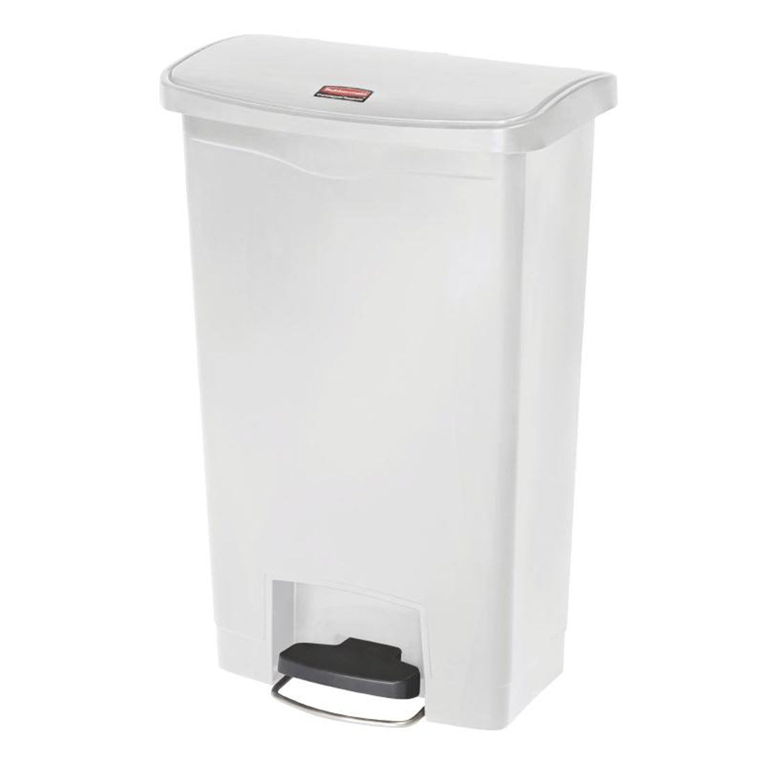 Rubbermaid Slim Jim Front Step-On Pedal Bin 50Ltr - White