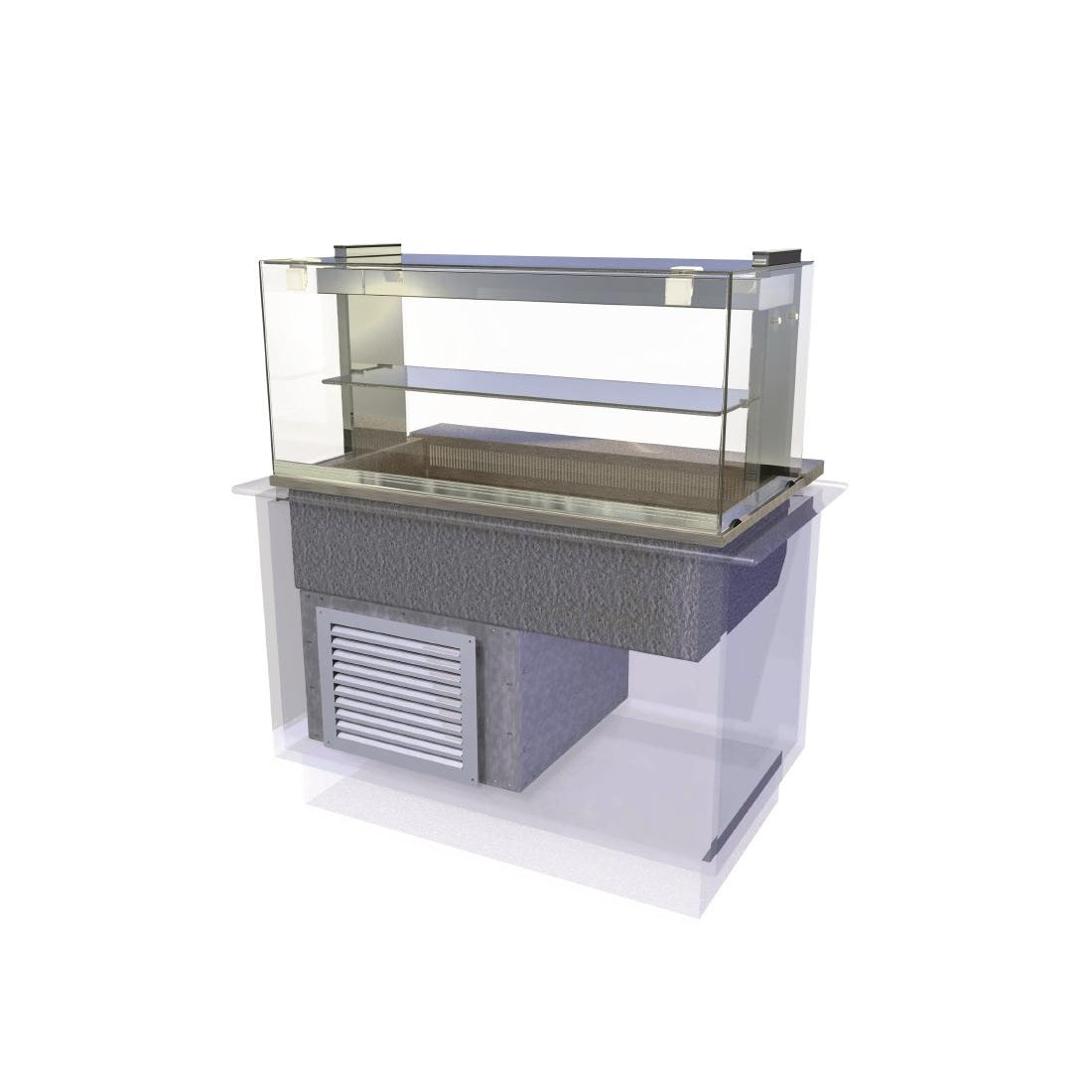 Kubus Drop In Chilled Deli Serve Over Counter 1525mm KCDL4HT