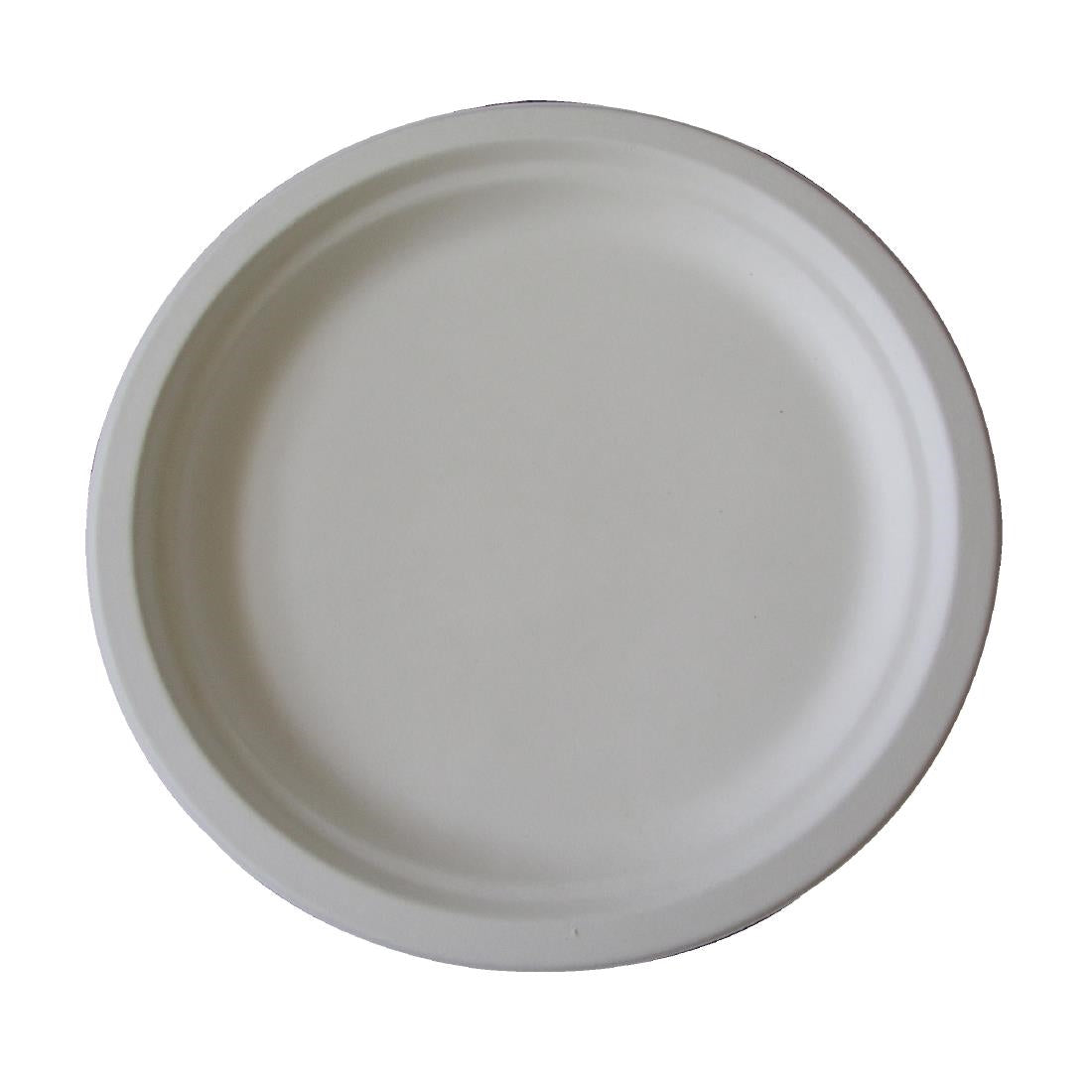 Fiesta Compostable Bagasse Plates Round 260mm (Pack of 50)