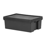 Wham Bam Recycled Storage Box & Lid Black 36Ltr