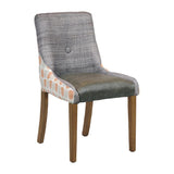 Bath Dining Chair Weather Oak with Alfresco Mandarin Back Saddle Ash Seat