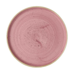 Churchill Stonecast Walled Plates Pink 220mm (6 Pack)