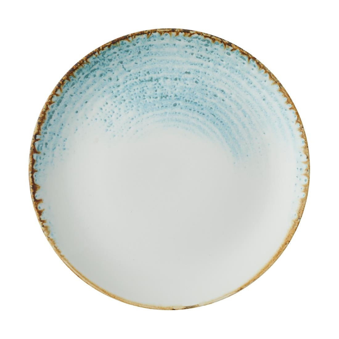 Churchill Homespun Accents Aquamarine Evolve Coupe Plates 165mm (12 Pack)