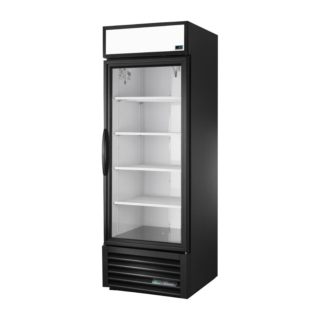 True Upright Single Door Merchandiser Fridge Aluminium