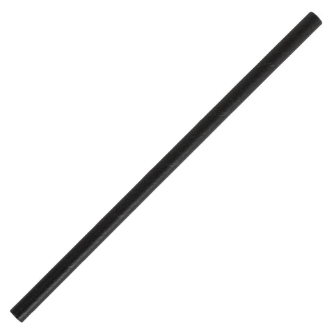 Fiesta Green Compostable Paper Cocktail Stirrer Straws Black (Pack of 250)