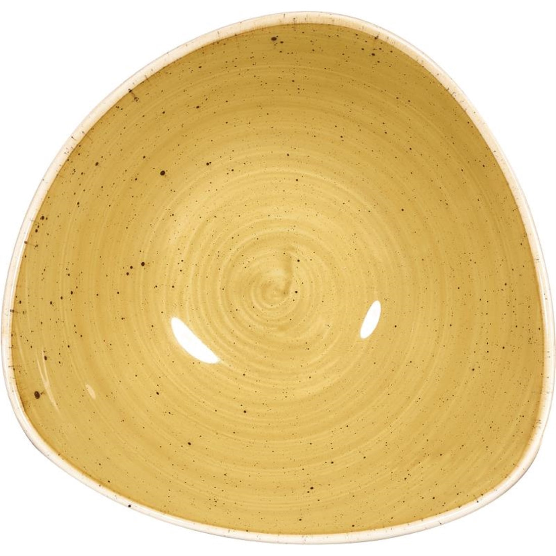 Churchill Stonecast Triangular Bowls Mustard 185mm (12 Pack)