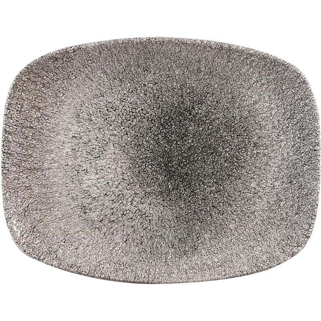 Churchill Studio Prints Raku Rectangular Plate Quartz Black 261mm (12 Pack)