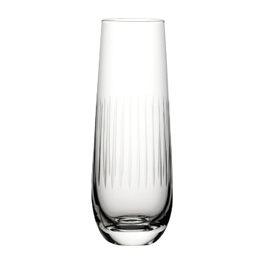 Utopia Raffles Lines Champagne Glasses 300ml (Pack of 6)