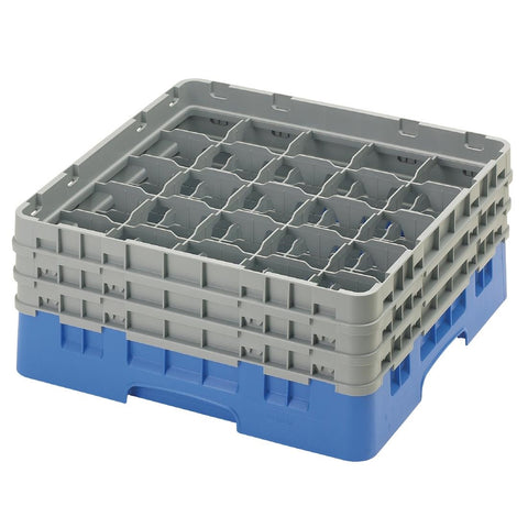 Cambro Camrack Blue 25 Compartments Max Glass Height 174mm