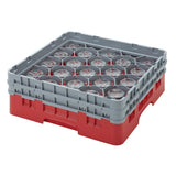 Cambro Camrack Red 20 Compartments Max Glass Height 279mm