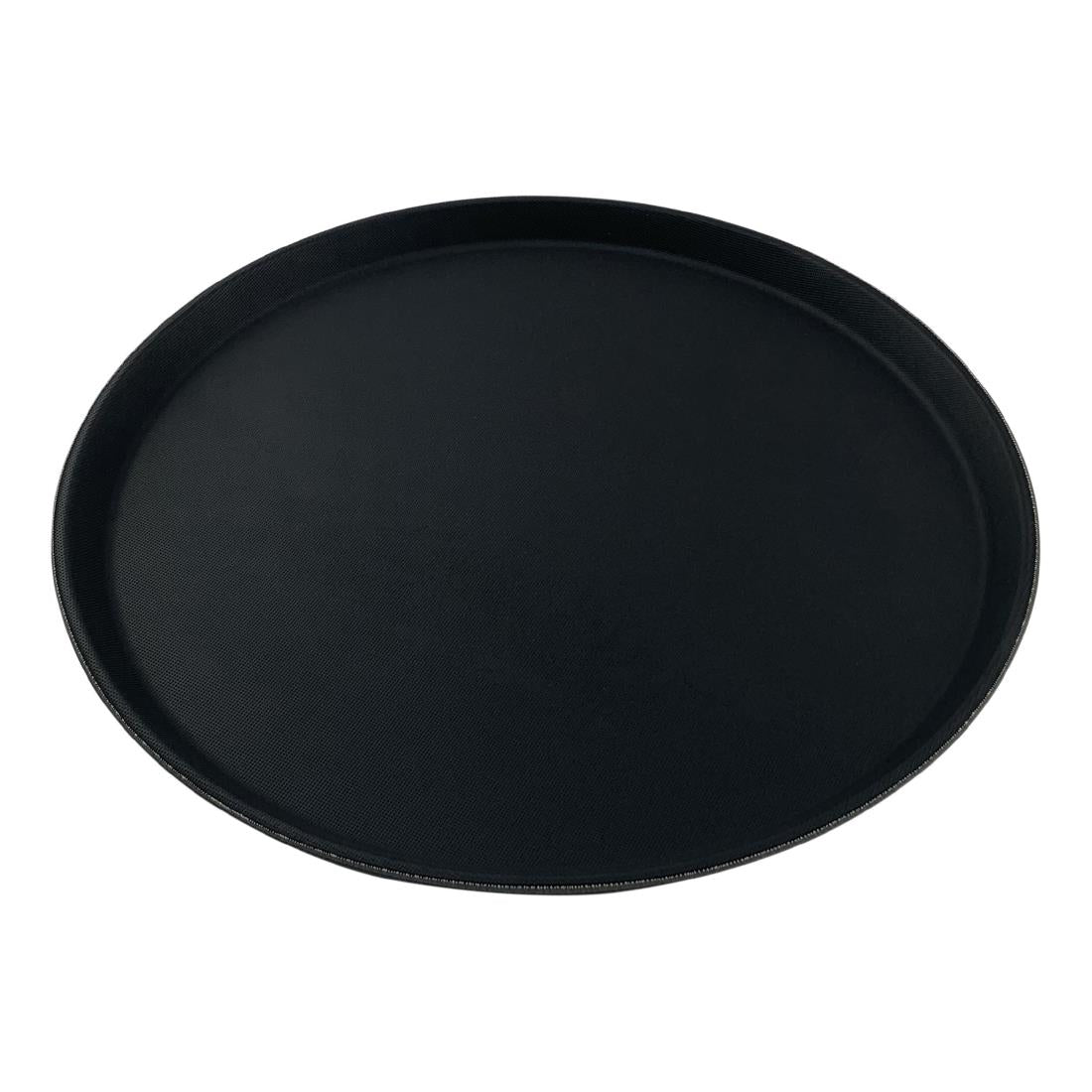 Beaumont Non-Slip Round Tray Black 280mm