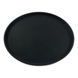 Beaumont Non-Slip Round Tray Black 406mm