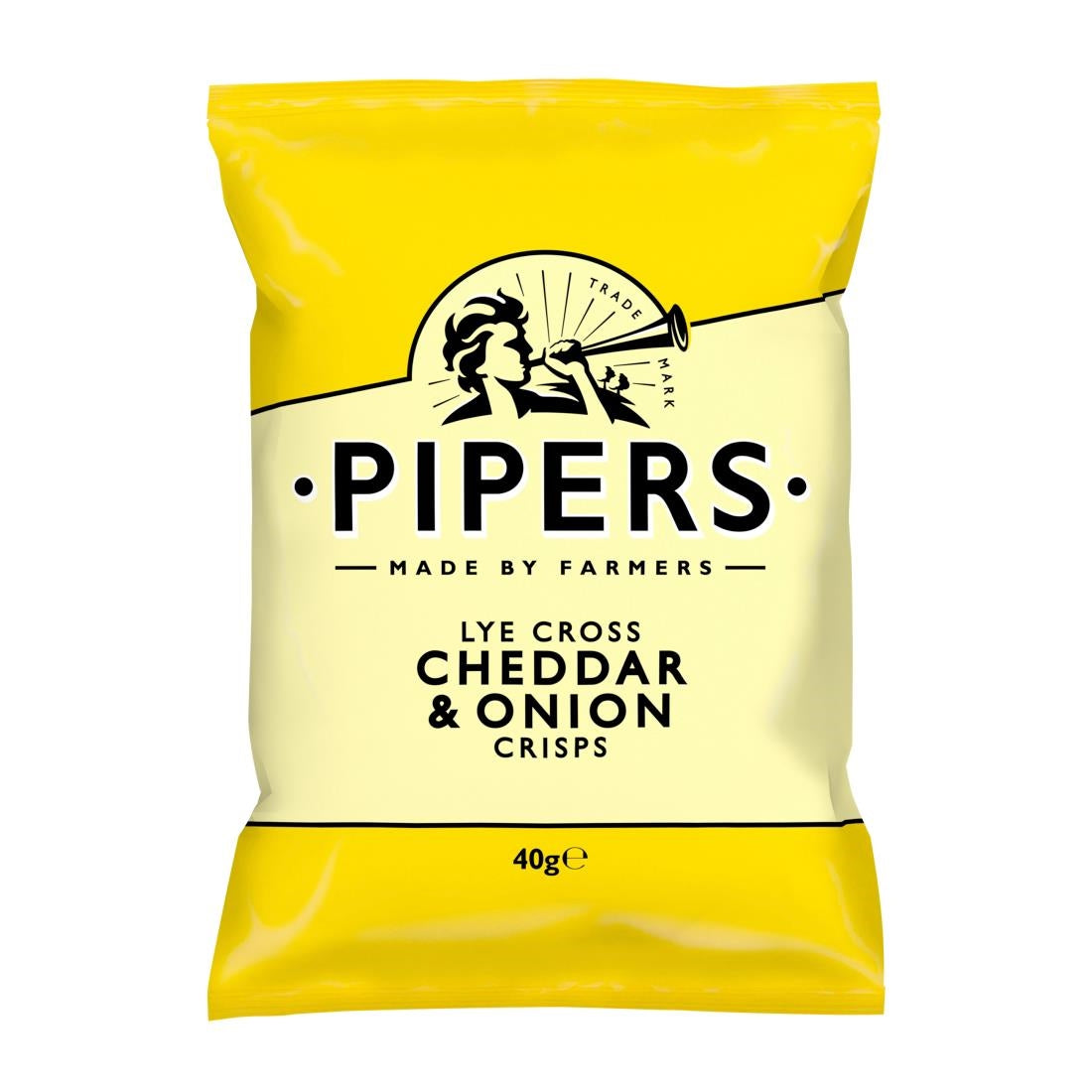 Pipers Lye Cross Cheddar & Onion 40g (Pack of 24)