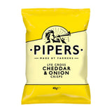 Pipers Lye Cross Cheddar & Onion Premium Crisps 24x40g