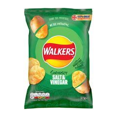 Walkers Salt & Vinegar Flavour Crisps 32.5g (32 Pack)