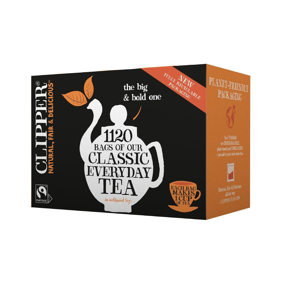 Clipper Fairtrade Everyday One Cup 1120 Tea Bags