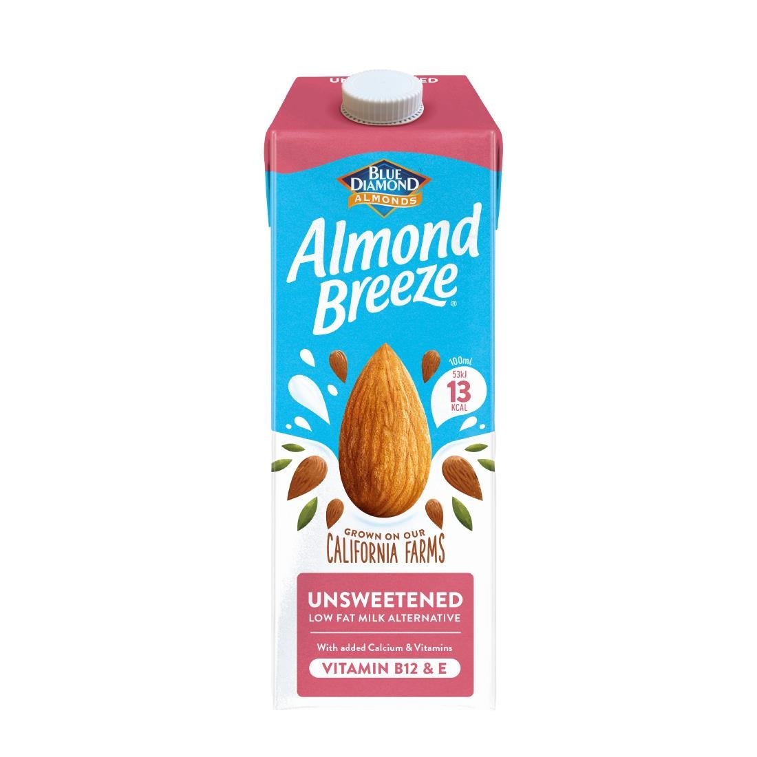 Almond Breeze Unsweetened Drink (8x1Ltr)