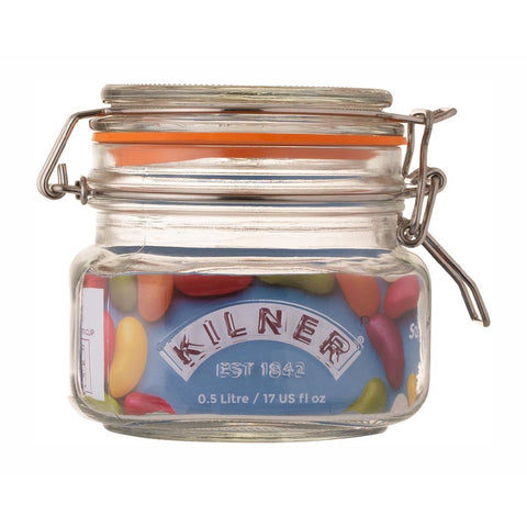 Kilner Clip Top Square Jar 500ml