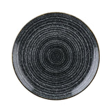 Churchill Studio Prints Homespun Charcoal Black Coupe Plates 288mm