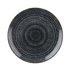 Churchill Studio Prints Homespun Charcoal Black Coupe Plates 260mm
