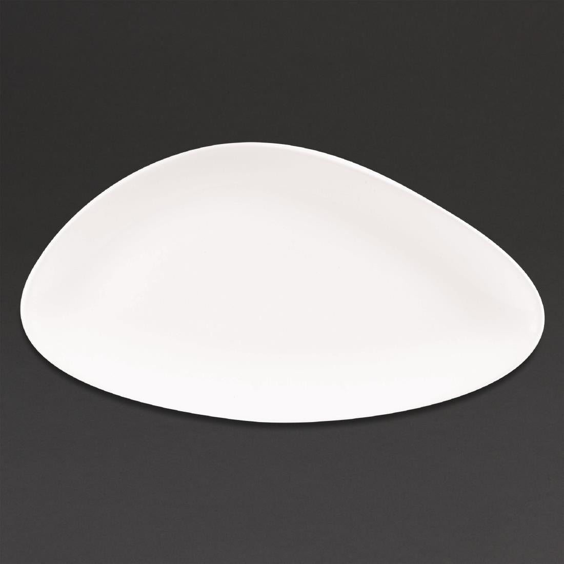 Churchill Lotus Triangular Plates White 350mm (6 Pack)