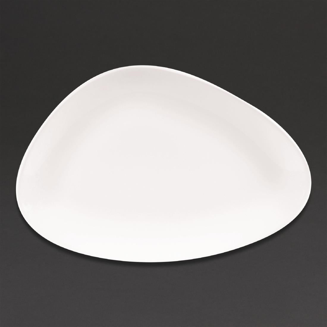 Churchill Lotus Triangular Plates White 300mm (6 Pack)