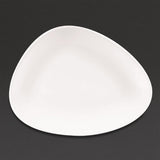 Churchill Lotus Triangular Plates White 260mm (12 Pack)