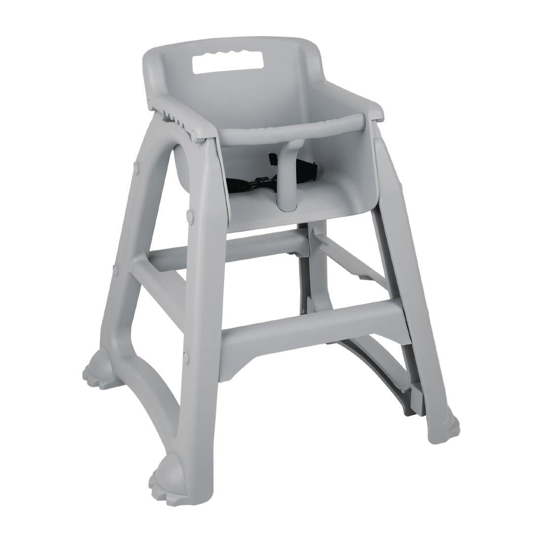 Bolero Grey PP Stackable High Chair