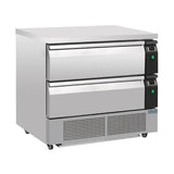 Polar Double Drawer Counter Fridge/Freezer 4xGN