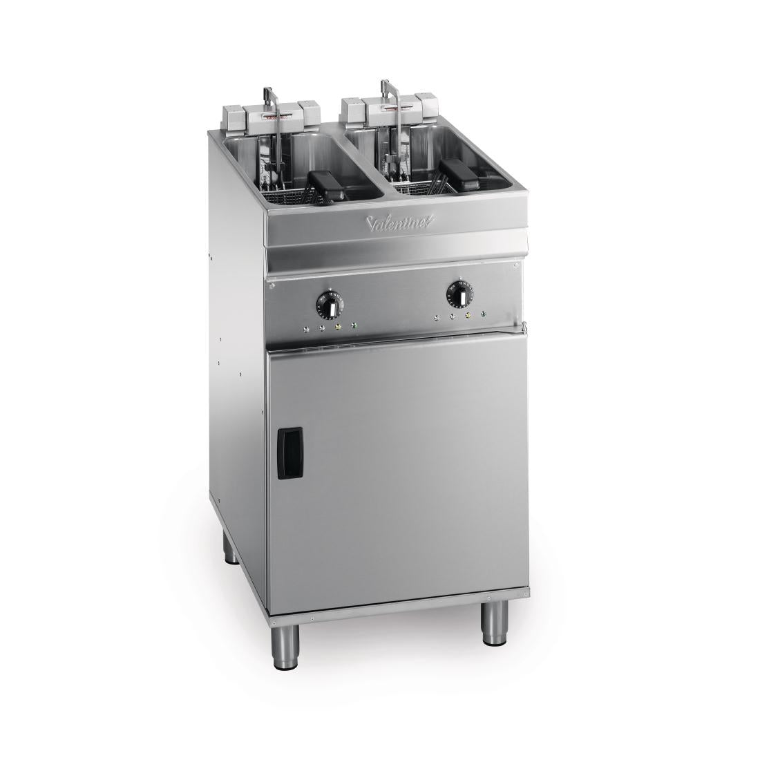 Valentine Twin Tank Twin Basket Free Standing Electric Fryer Evo 2525