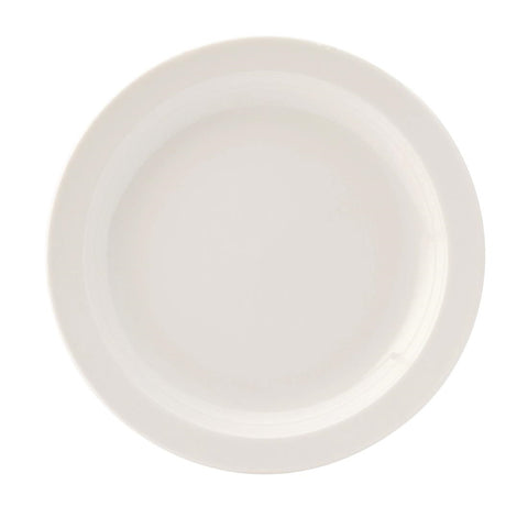 Utopia Pure White Narrow Rim Plates 167mm (Pack of 36)