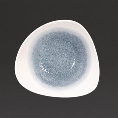 Churchill Studio Prints Raku Trace Triangular Bowls Topaz Blue (12 Pack)