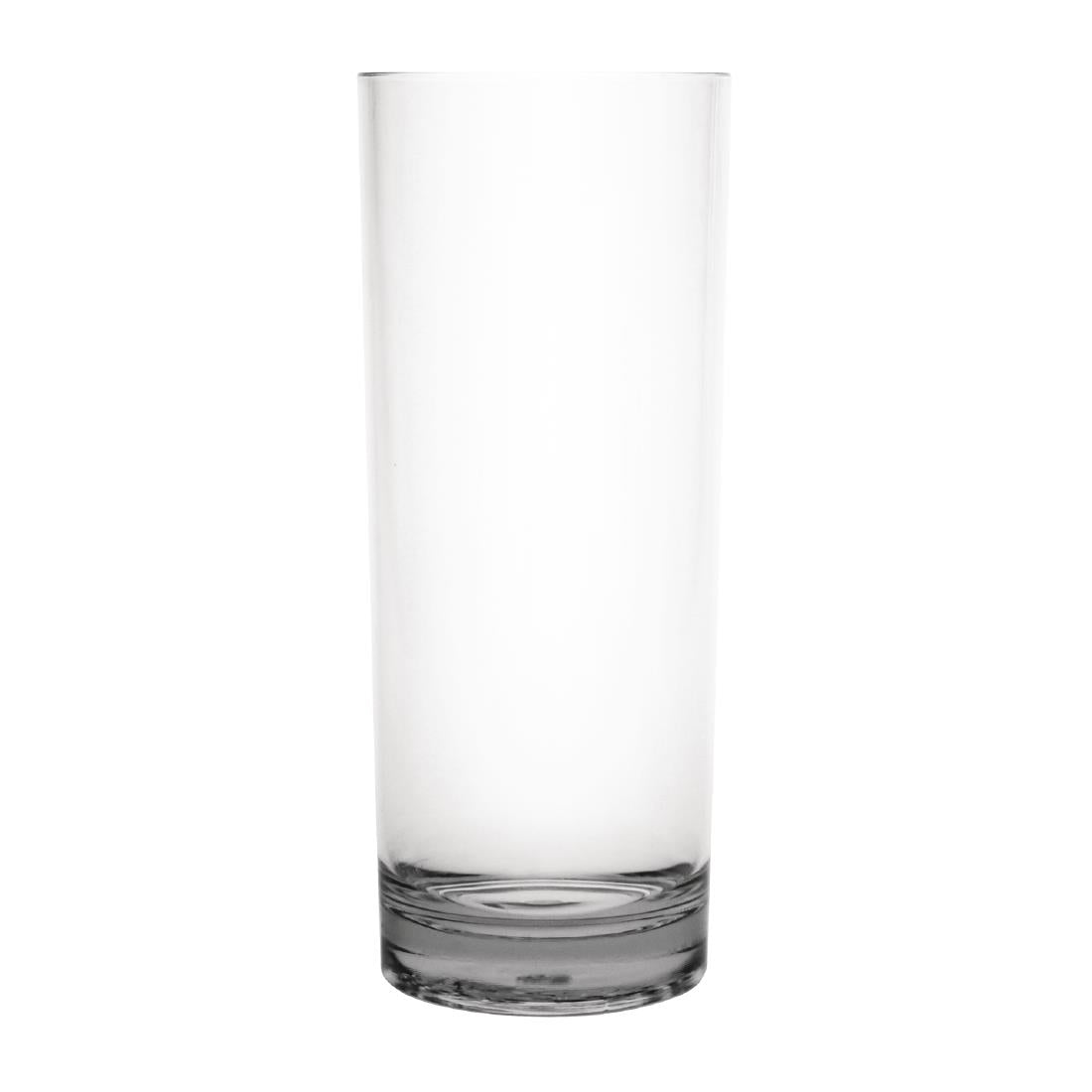 Olympia Kristallon Polycarbonate Hi Ball Glasses Clear 360ml (Pack of 6)