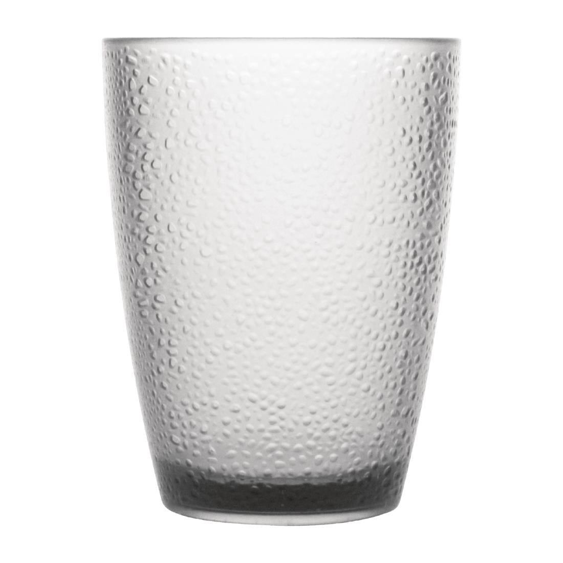 Olympia Kristallon Polycarbonate Tumbler Pebbled Clear 275ml (Pack of 6)