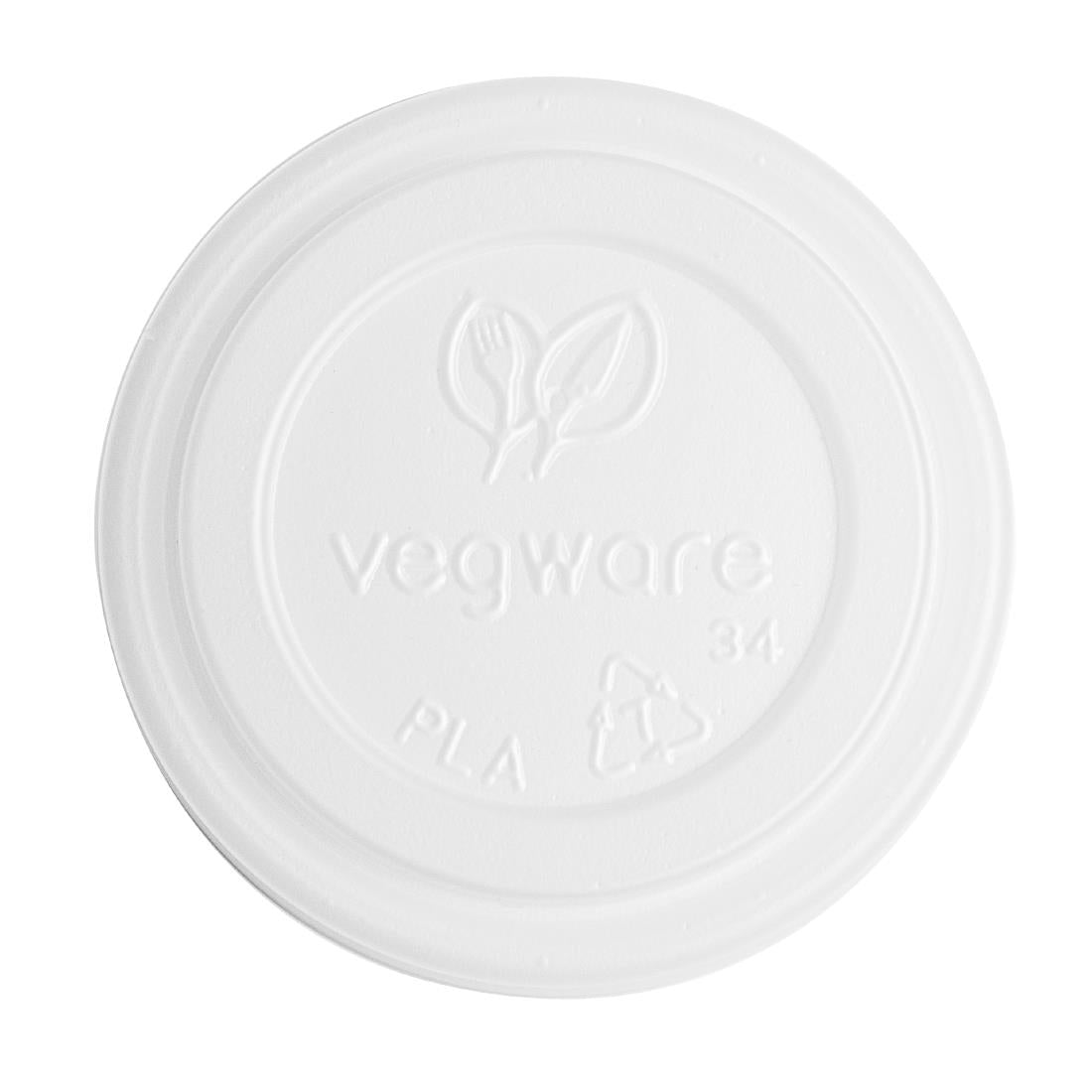 Vegware 62-Series CPLA Hot Cup Lid - 4oz (Case 2000)