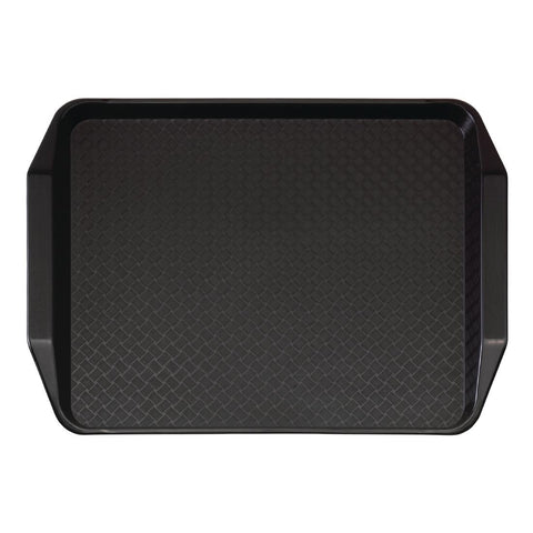 Cambro Polypropylene Handled Fast Food Tray Black 430mm