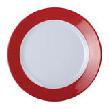 Kristallon Gala Colour Rim Melamine Plate Red 230mm