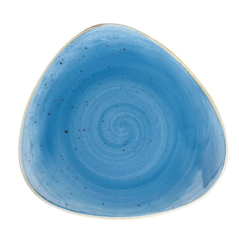 Churchill Stonecast Triangle Plate Cornflower Blue 229mm