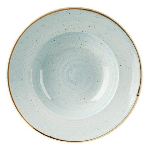 Churchill Stonecast Round Wide Rim Bowl Duck Egg Blue 280mm