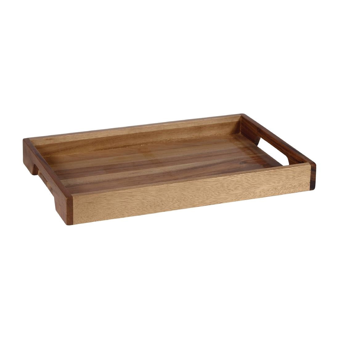 Churchill Alchemy Buffet Wooden Handled Trays 397mm (4 Pack)