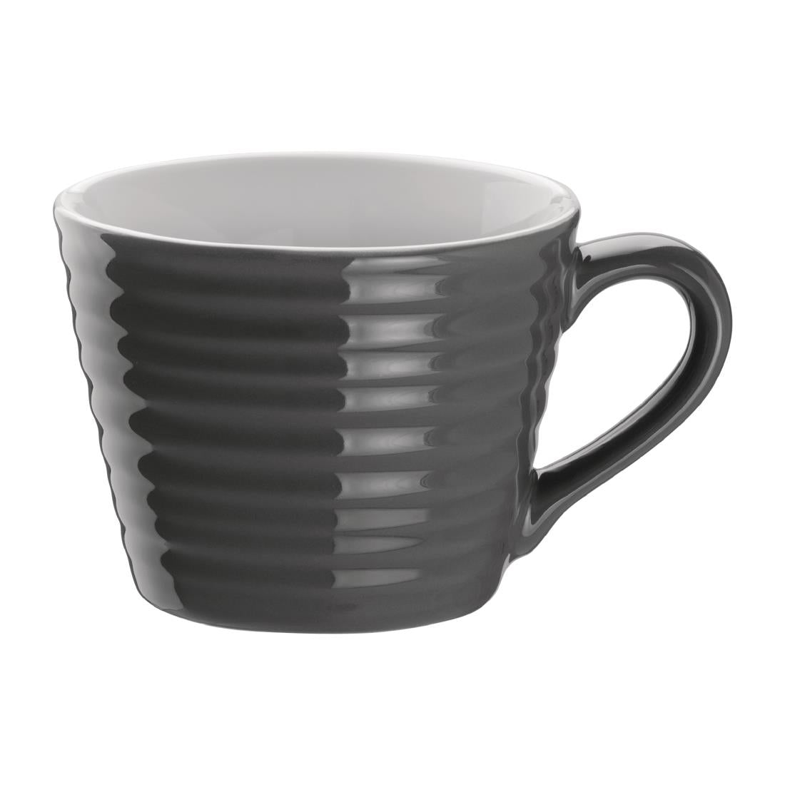 Olympia Cafe Aroma Mug Charcoal - 230ml 8fl oz (6 Pack)